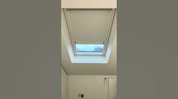 Velux solar powered motorised roller blind.