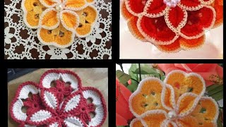 3d Çiçek Motifi(Konsol Dantel Çiçek Motifi) Yapımı Videosu/3d flower crochet Runner