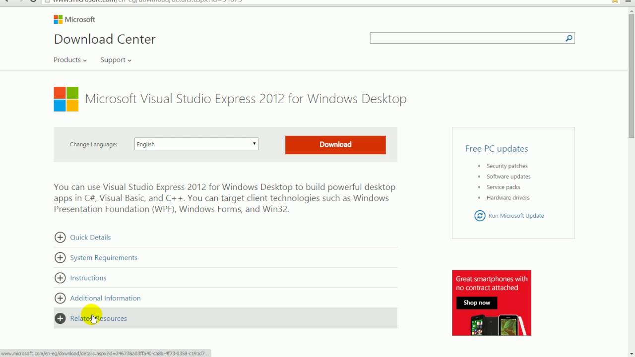 C# M107 Lecture 02 Install Visual Studio 2012 - YouTube