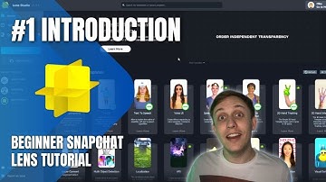 How to make free Snapchat Lenses - #1 Introduction - Lens Studio tutorial