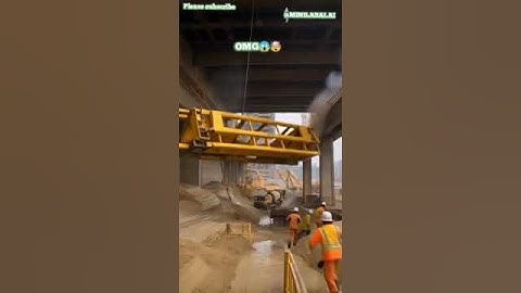 😱🤯Flyover Suddenly Collapses During Construction | Workers Run For Safety  #Shorts
