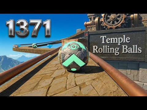 Temple Rolling Balls Level 1371-1376 | Can I Reach the Finish Without Falling?