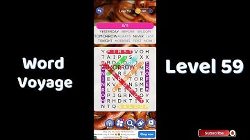 🎮 Word Voyage Level 59 Answers | Relaxing Word Puzzle Adventure 🌍 | Go Answer
