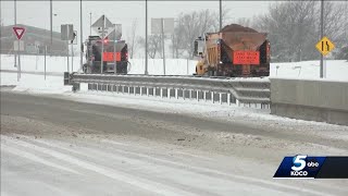 ODOT crews making sure roads stay clear for morning commute