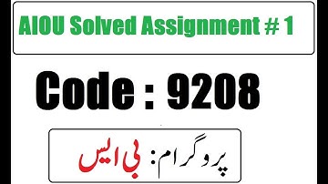 AIOU Code 9208 Solved Assignment No 1 Spring 2025 | Understanding Mathematics & Statistics