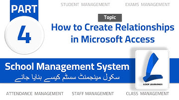 School Management System in Urdu/Hindi | Part-4 | Create Database Relationships