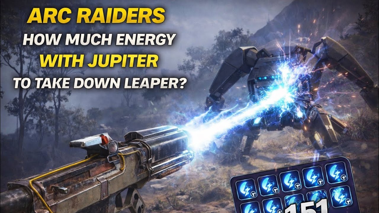 ARC RAIDERS HOW MANY ENERGY WITH JUPITER TO TAKE DOWN LEAPER I TESTED IT 