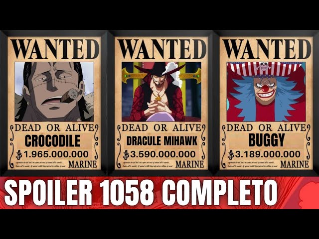 One Piece 1058 Spoiler: Buggy y su nueva recompensa, junto a Dracule  Mihawk, es revelada