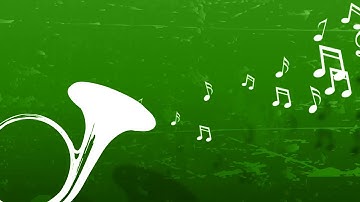 Music Notes floating from Horn Color Variation 06