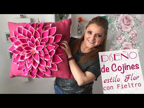 Cómo hacer flores de tela para decorar Cojines ? Pillow Flower Diy