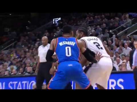 Kawhi Leonard vs Russell Westbrook | Spurs Win 108-94