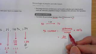 y8 Percentage Increase and Decrease