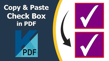 How to copy and paste check box in pdf using Kofax Power PDF