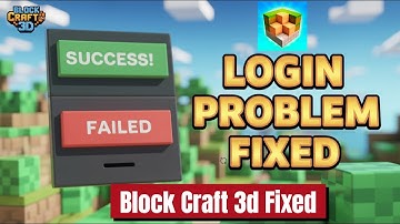 Fix Block Craft 3D App Login Problem I Step by Step