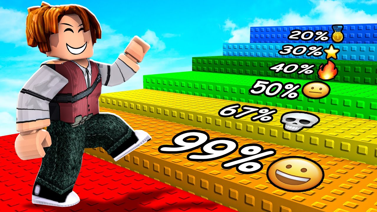 A CADA DEGRAU DIMINUI MINHA CHANCE DE SOBREVIVÊNCIA (Roblox Stairs RNG)