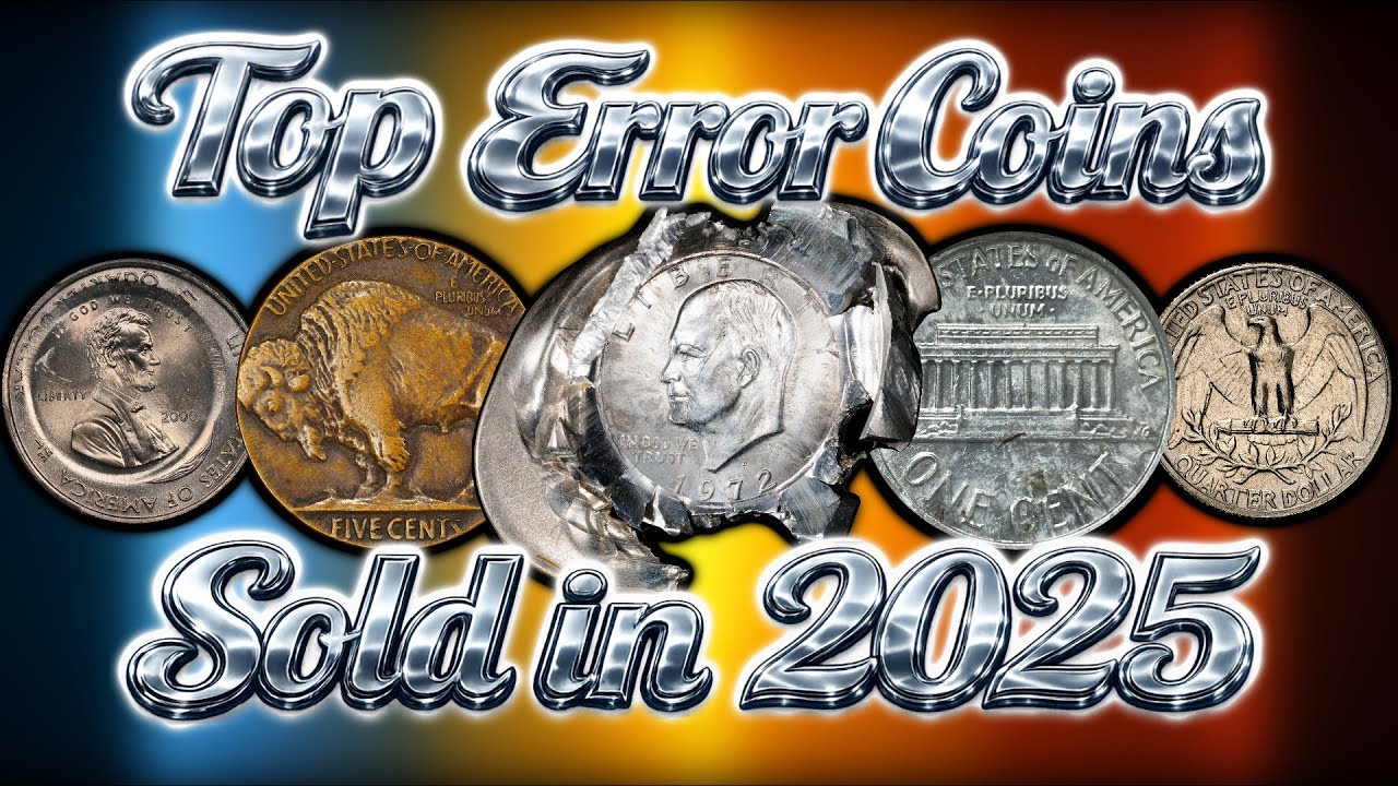 Топ-10: Самые дорогие монеты с фальшивыми чеканками, проданные в 2025 году.