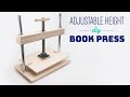 How to build a diy book press  large a2 size