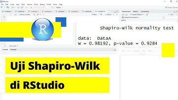 Tutorial UJI NORMALITAS (Uji Shapiro-Wilk) di RStudio