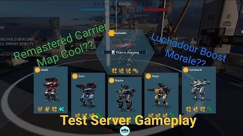 War Robots: But New Graphics on Carrier Map | Test Server Gameplay