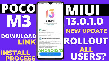 Poco M3 Miui 13.0.1.0/Android 12 New Update 😀|New Upcoming Features