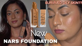 New NARS NATURAL MATTE LONGWEAR FOUNDATION ✨Wear Test on Very OILY SKIN ✨
