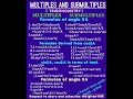 MULTIPLES AND SUBMULTIPLES  TRIGONOMETRY FORMULAE 1 B. INTER FIRST YEAR 11TH CLASS ARSHAD SIR