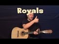 royals lorde easy guitar lesson strum chords g c d how to play tutorial