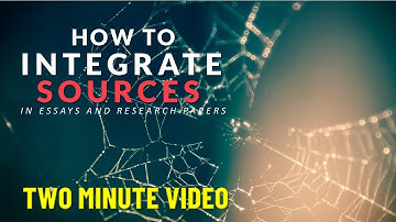 How to Integrate Research Sources in Two Minutes