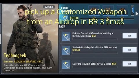PICK UP A CUSTOMIZED WEAPON FROM AN AIRDROP IN BATTLE ROYALE 3 TIMES #CODMOBILE