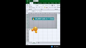 Select 20,000 Cells in Just 1 Click! 😲 | Excel Hidden Shortcut 💥 #tipsandtricks