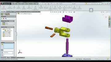 SolidWorks Exploded View Tutorial Complete with Animation Video | Design corner |