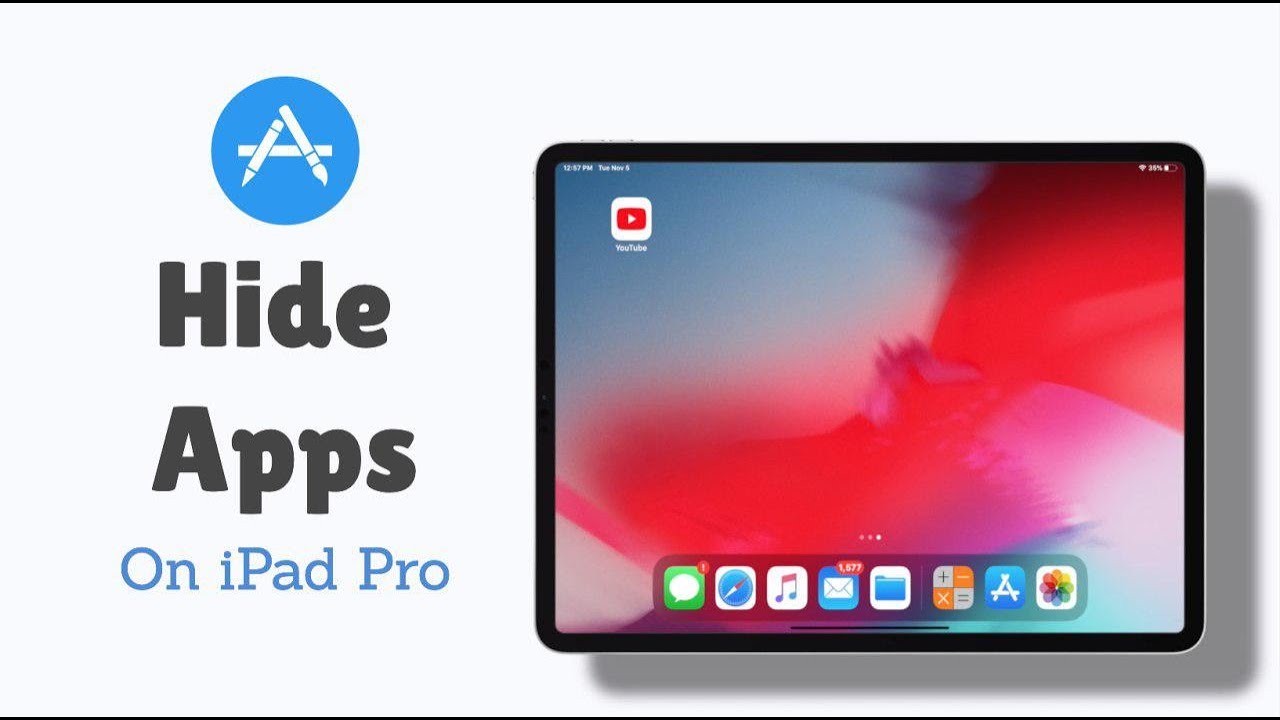 Hide Apps On IPad Pro With Password Hide Messages Settings Photos