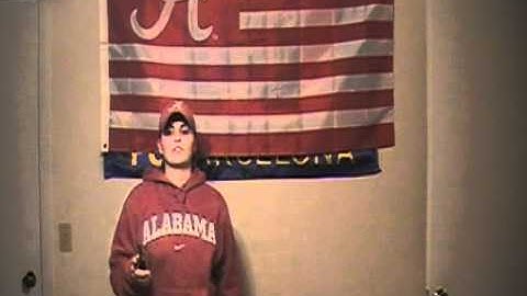 Thumbnail of Gator Fan Loses Bet; Sings "Yea, Alabama!"