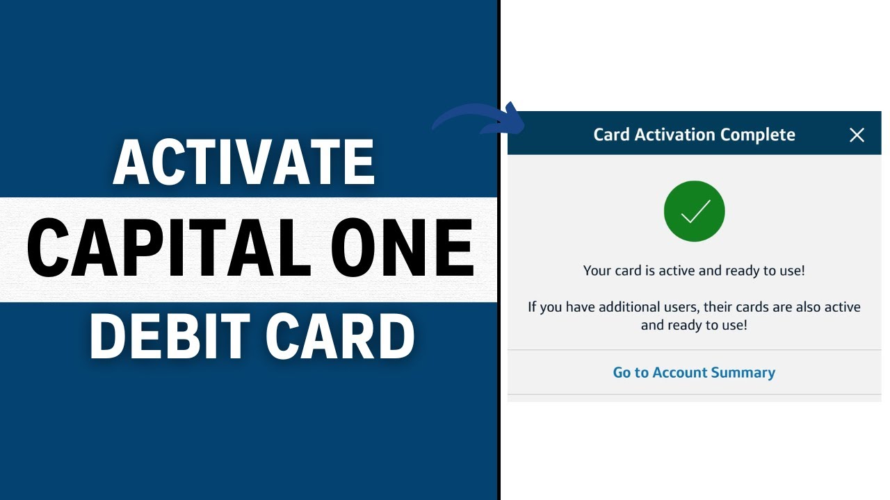 How to Activate Your Capital One Credit or Debit Card - YouTube