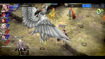 WOTV FFBE FFXIV Raid Lvl 80 AUTO Solo Slash Team Different Elements