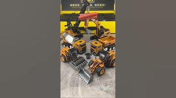 Construction Vehicle Models wheel loader, excavator, dump truck, Bulldozer #viral #diecast #shorts