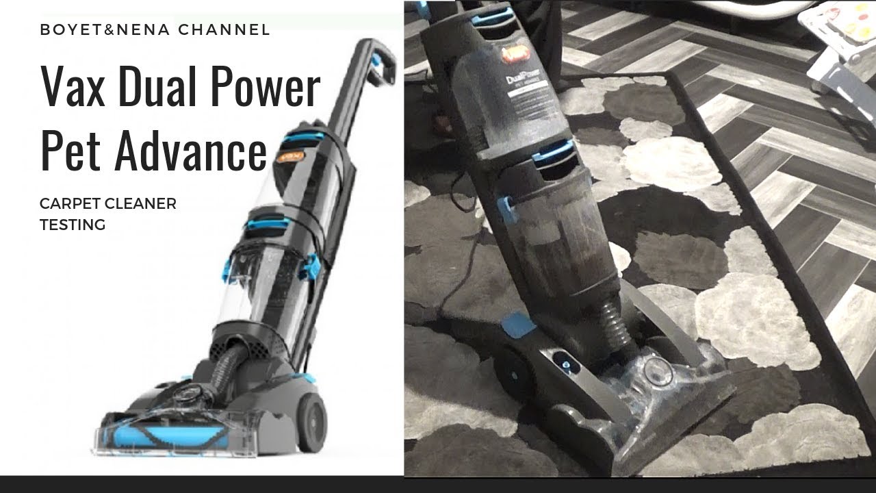 vax dual power pet advance carpet cleaner test youtube