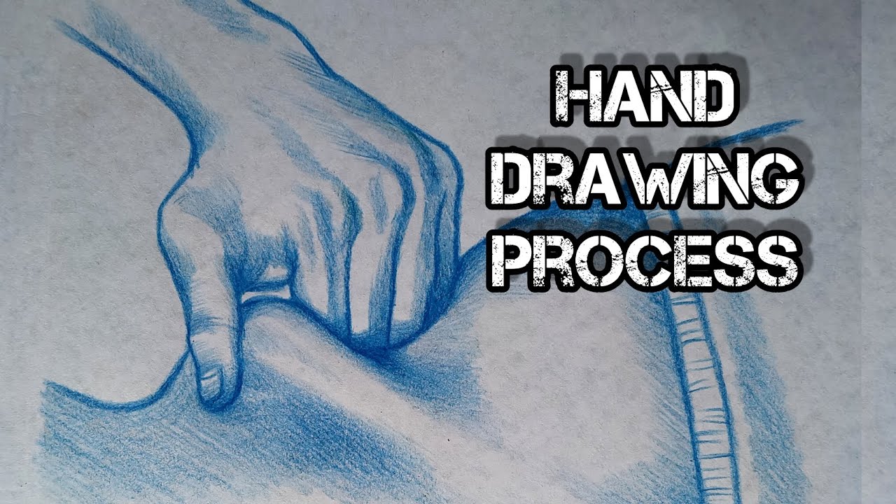 Pencil drawing hand technique overload/Drawing a female hand figure ...