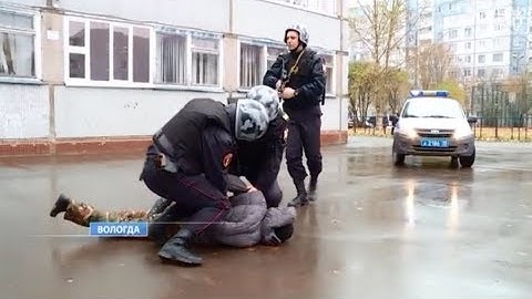 Учения Росгвардии в вологодской школе