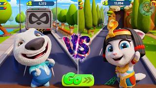 Talking Tom Gold Run New Update ┃ Cleo Angela vs Aqua Hank Gameplay