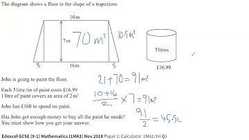 GCSE Maths Area of a trapezium - with NO equations!