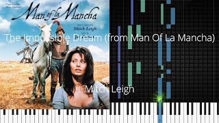 🎹 The Impossible Dream (from Man Of La Mancha), Synthesia Piano Tutorial