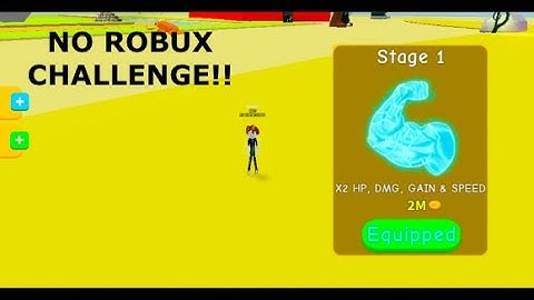 LIFTING SIMULATOR NO ROBUX CHALLENGE!! (Unlocking stage 1)