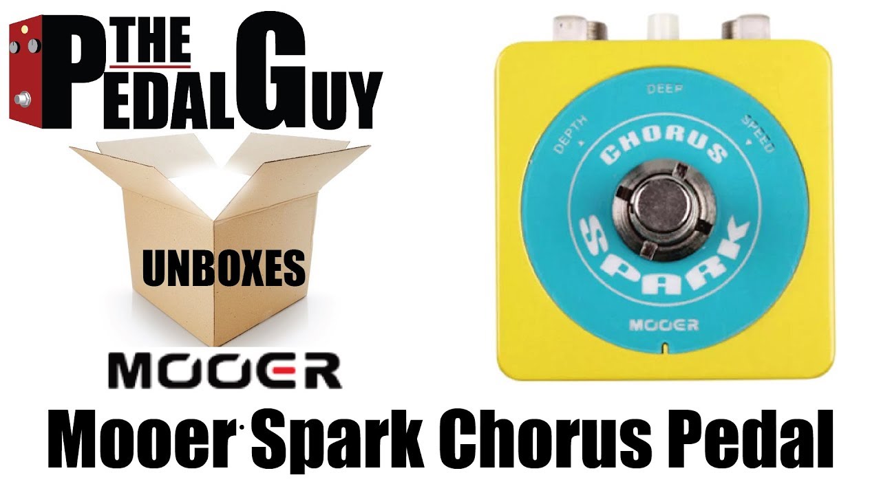 ThePedalGuy Unboxes The Mooer SCH1 Spark Chorus Pedal - YouTube