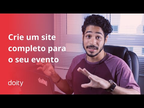 Crie um site completo para a organização de seus eventos