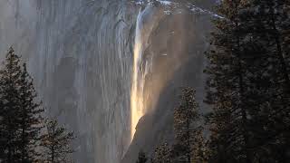Yosemite, Horsetail Falls at Sunset