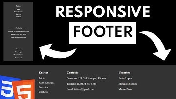 👉como Hacer un FOOTER RESPONSIVE con HTML y CSS