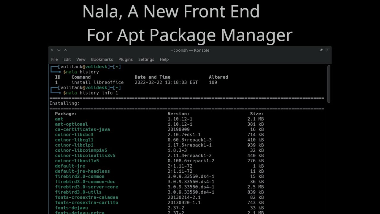 Nala, A New Linux Package Manager !! - YouTube