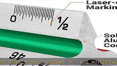 12" Architectural Scale Ruler Aluminum Architect Scale Triangular Scale Ruler for Architects, Draft