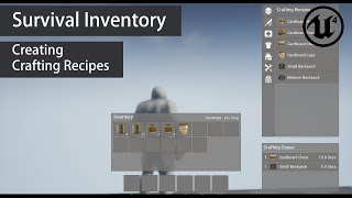 Survival Inventory (Creating Crafting Recipes)